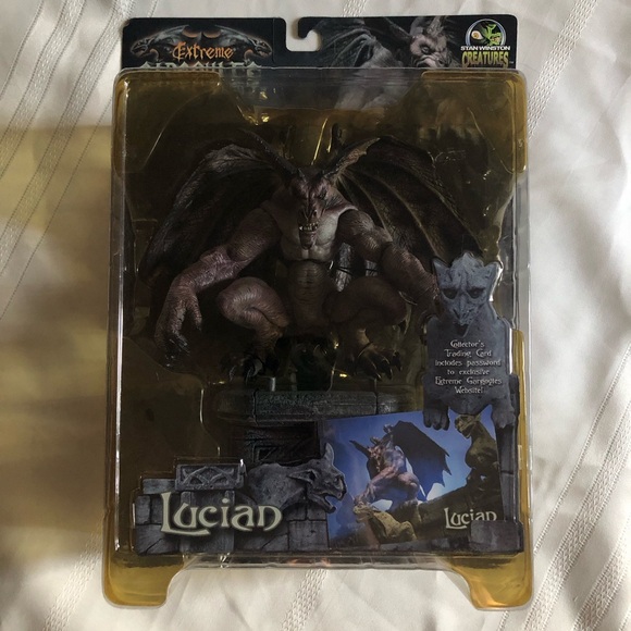 2002 Stan Winston Creatures Extreme Gargoyles LUCIAN Posable Figure NWT - Picture 1 of 14